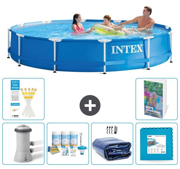 Piscina autoportante rettangolare - 366x76 cm - composta da 5 parti - modello S188