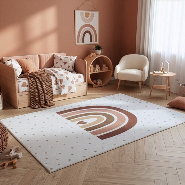 Tappeto per bambini color crema lavabile 120x170 cm Coco 1132 – Ayyildiz Carpets
