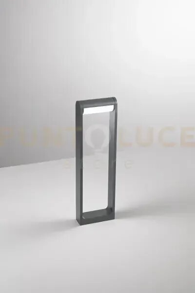 Orienta paletto in alluminio antracite opaco led 12w 3000k cri?90 2