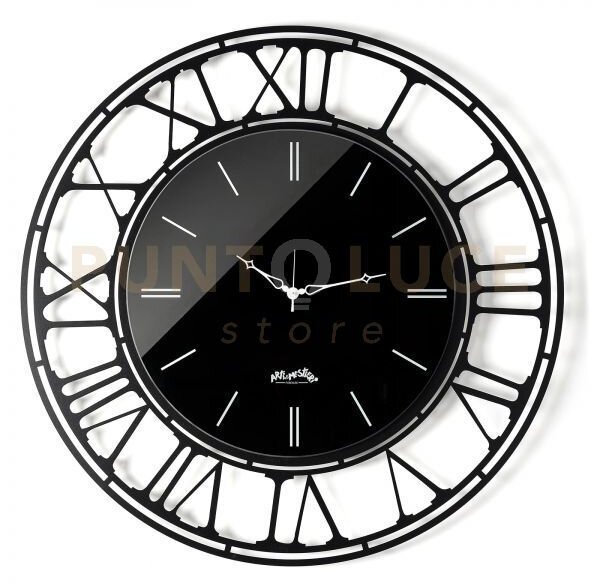 Orologio da parete axis 90 nero,crystal luxe nero