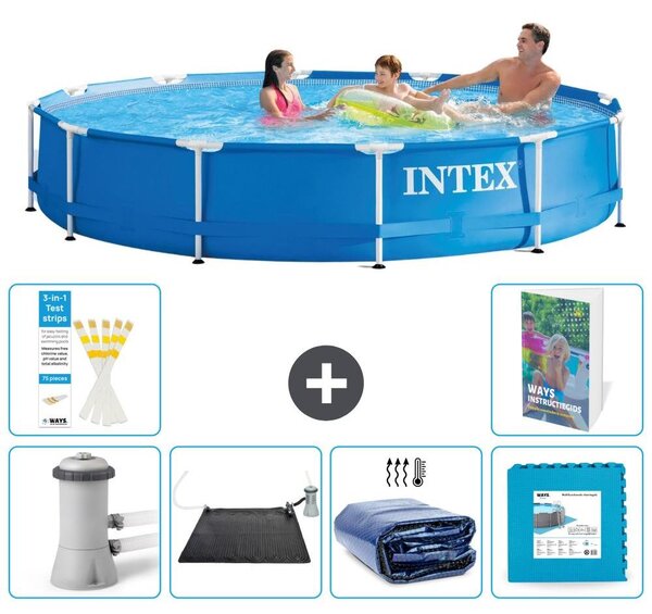 Piscina autoportante rettangolare - 366x76 cm - composta da 5 parti - modello S340