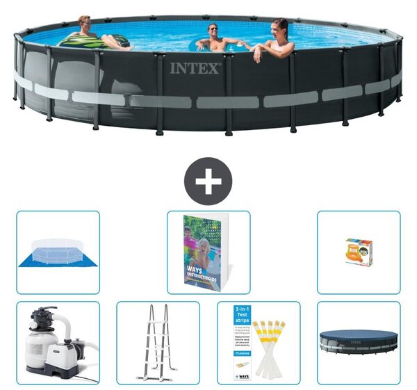 Ultra XTR Pool Rund - 610x122 cm - Piscina a forma di cerchio, composta da 6 parti, modello S568