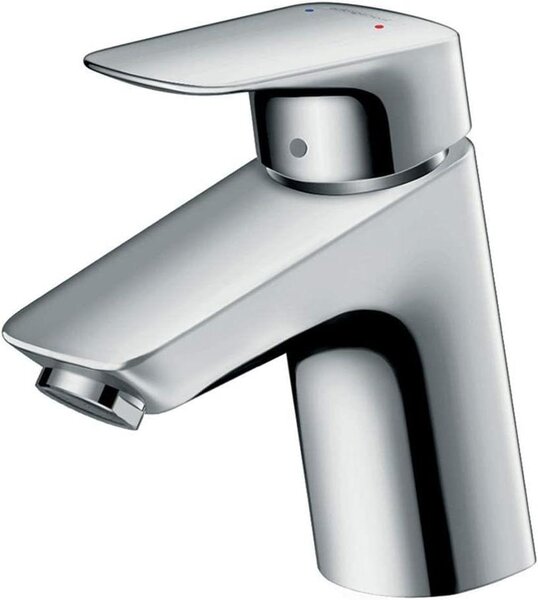 Rubinetto per lavabo - Miscelatore - Uso quotidiano - Risparmio idrico EcoSmart - Altezza 7 cm - Cromo