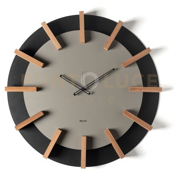 Orologio da parete particolare timon nero,fango