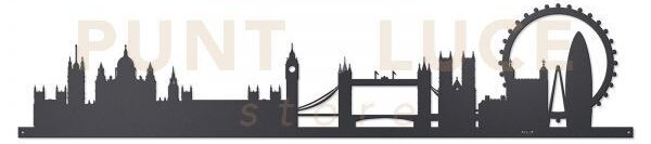 Pannello decorativo london skyline 100 nero