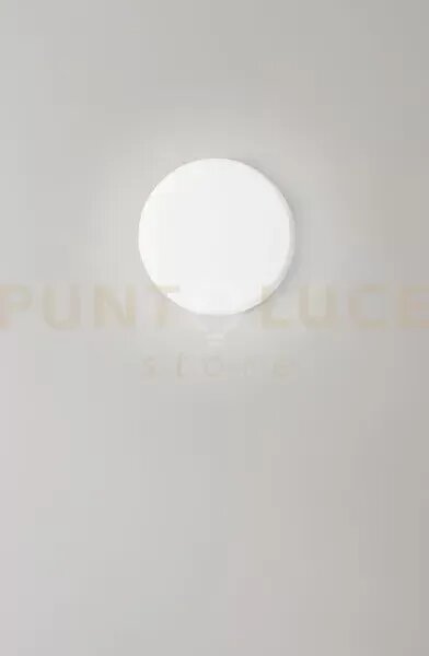 Pastille plafoniera in vetro e metallo bianco opaco led 18w cct 300