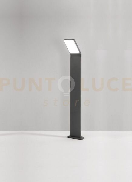 Path paletto in alluminio antracite opaco led 12w 3000k cri?80 220-