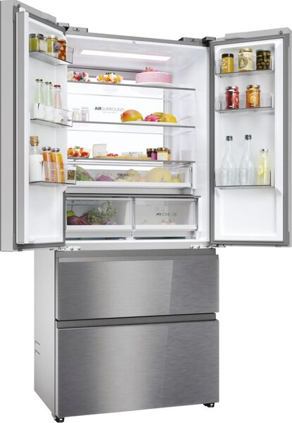 Haier Frigorifero Americano Side By Side 504 Litri Classe E No Frost colore Inox Serie 7 - HFR7819ENGC