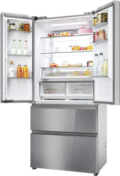Haier Frigorifero Americano Side By Side 504 Litri Classe E No Frost colore Inox Serie 7 - HFR7819ENGC