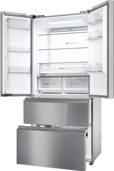Haier Frigorifero Americano Side By Side 504 Litri Classe E No Frost colore Inox Serie 7 - HFR7819ENGC