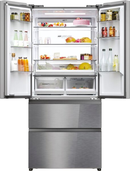 Haier Frigorifero Americano Side By Side 504 Litri Classe E No Frost colore Inox Serie 7 - HFR7819ENGC