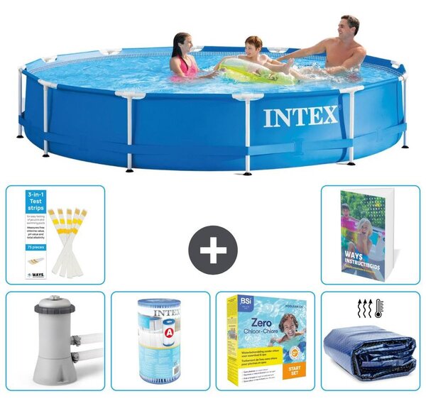 Piscina autoportante rettangolare - 366x76 cm - composta da 5 parti - modello S224