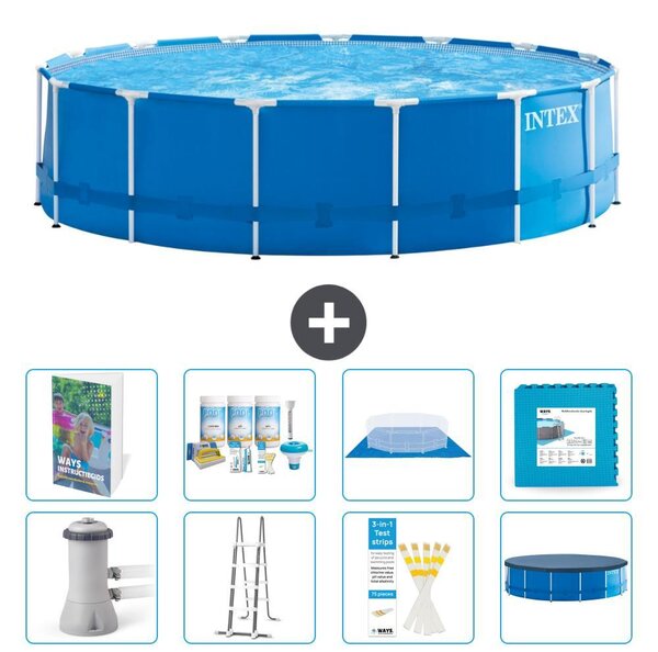 Piscina fuori terra a struttura - 457x122 cm - 7 pezzi - Modello S536