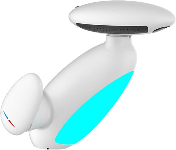 Rubinetto per bagno - Rubinetto per WC - Rubinetto per lavabo - Funzionamento igienico - Rotazione a 360 gradi - 13x25x13 cm - Bianco