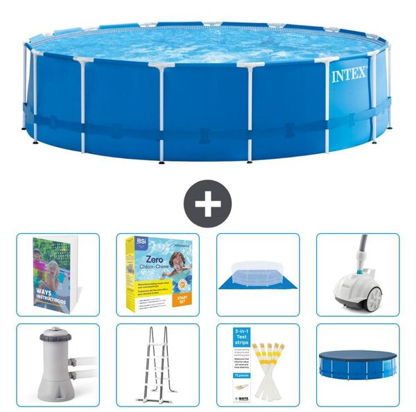 Piscina autoportante rettangolare - 457x122 cm - 7 pezzi - Modello S544