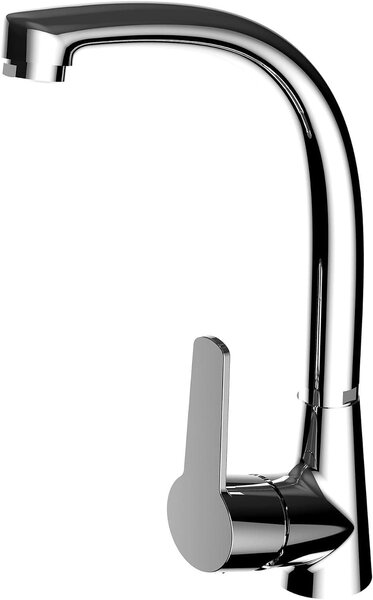 Rubinetto da cucina - Rubinetto per cucina - Accessorio per cucina - Materiale: ottone - Portata: 5 litri/minuto - Finitura: lucida