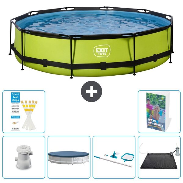 Piscina gonfiabile rettangolare - 360x76 cm - Set da 5 pezzi - Modello S241