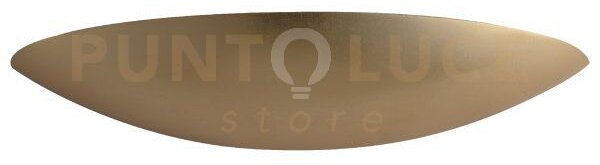 Applique a parete livigno foglia oro 2 luci attacco g9 39x11x6cm