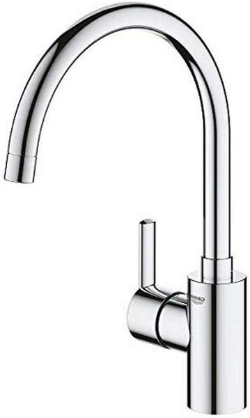 Rubinetto da cucina - Rubinetto per lavello - Utilizzato per cucinare e lavare i piatti - Bocca girevole alta - Altezza 225 cm - Argento