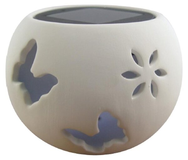 Lanterna solare in Vetroceramica a forma di farfalla, lampada e lanterna solare, illuminazione decorativa