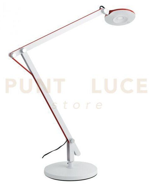 Lampada da lettura led locke bianca 6w 700lm 4000k 53x55cm orientabile