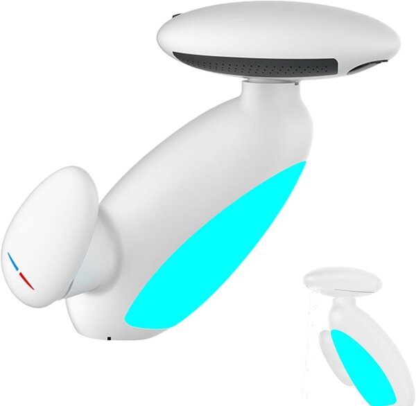 Rubinetto per bagno - Rubinetto per WC - Lavabo - Uso versatile - Rotazione a 360 gradi - 13x25x13 cm - Bianco