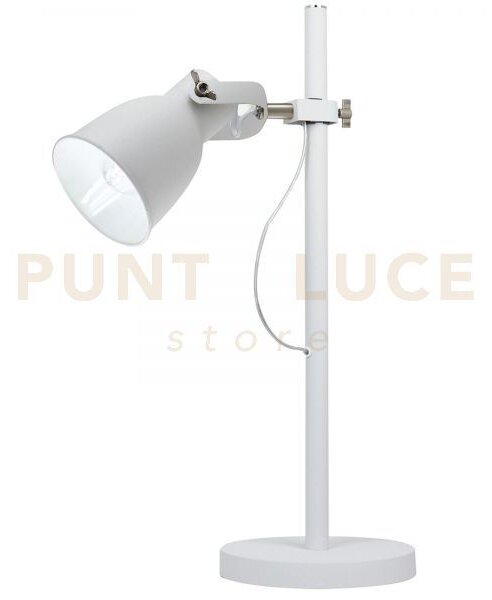 Lume legend bianco e nickel 1 luce attacco e27 38x61cm