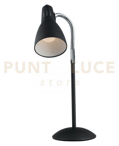 Lumetto logiko nero 1 luce attacco e14 13x8,5x42,5cm orientabile