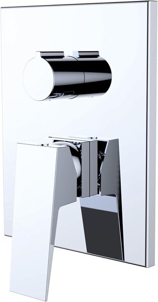 Rubinetto per doccia - Miscelatore monocomando - Ristrutturazione del bagno - Sistema a risparmio idrico - Doppio getto - Cromato