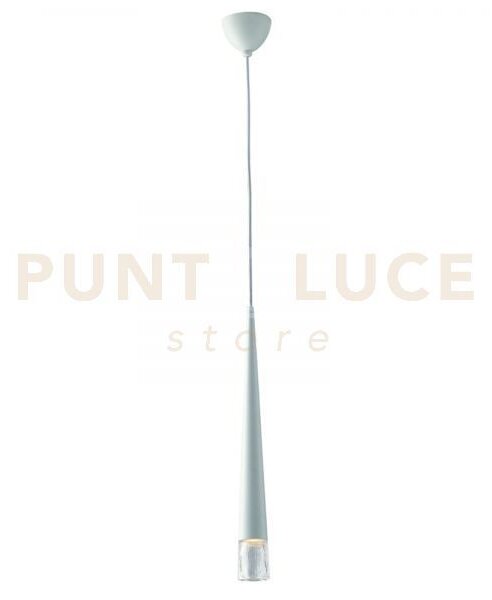 Lampadario a sospensione lancelot bianca 1 luce attacco gu10 6x181c