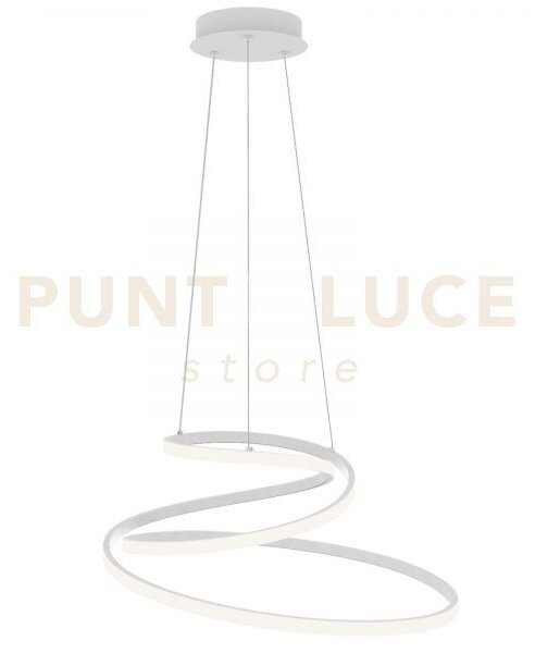Lampadario a sospensione led coaster circolare bianca 60w 8000lm cc
