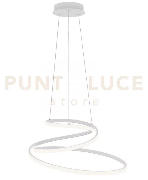 Lampadario a sospensione led coaster circolare bianca 60w 8000lm cc