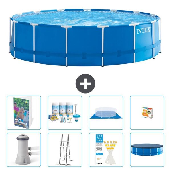 Piscina autoportante rettangolare - 457x122 cm - 7 pezzi - Modello S548