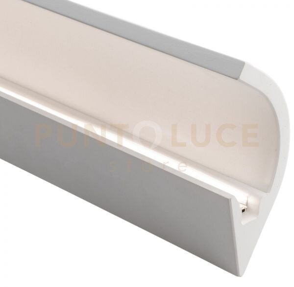 I-profy-gimel profilo gimel bianco 100x9,5cx12,7cm in gesso per led