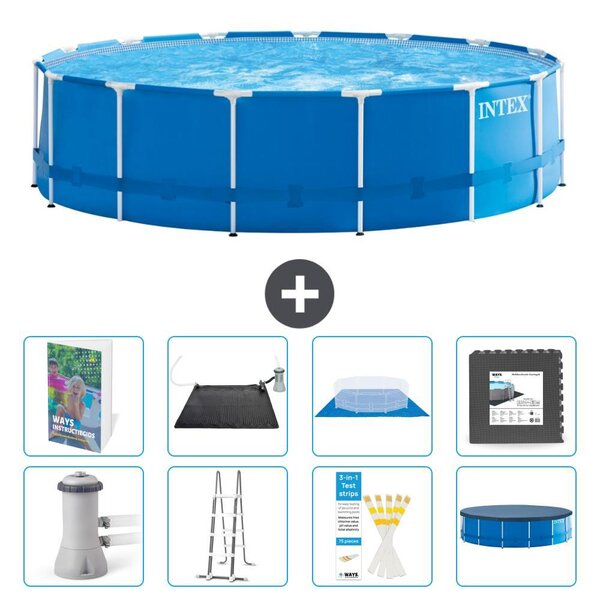 Piscina autoportante rettangolare - 457x122 cm - 7 pezzi - Modello S543