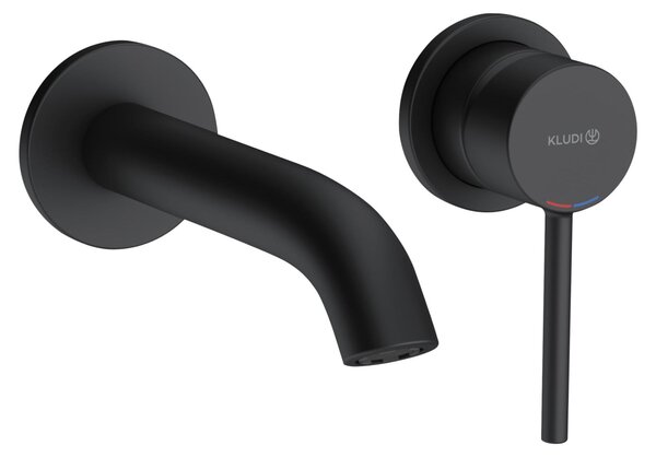 Rubinetto per lavabo da bagno con bocchetta fissa - Nero opaco - 382443976