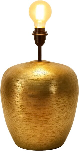 Lampada da tavolo Camden, base in alluminio dorato, attacco E27, decorazioni artigianali marocchine, 39 cm