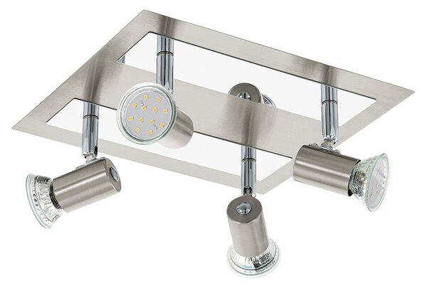 Faretto da soffitto cromato, faretti mobili ROTELLO