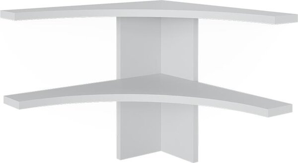 Libreria angolare da terra Vicco Roman Bianco 43.5 x 37 cm, Model 56291