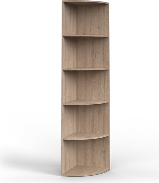 Libreria angolare da terra Vicco Ecki Sonoma 40 x 180 cm, Model 25379