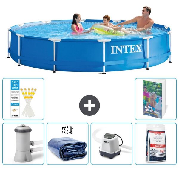 Piscina fuori terra a struttura - 366x76 cm - 5 pezzi - Modello S329