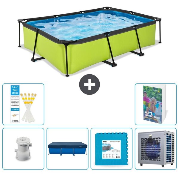 Piscina fuori terra rettangolare - 300x200x65 cm - 5 pezzi - Modello S290