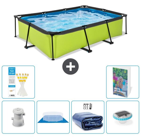 Piscina fuori terra rettangolare - 300x200x65 cm - 5 pezzi - Modello S272