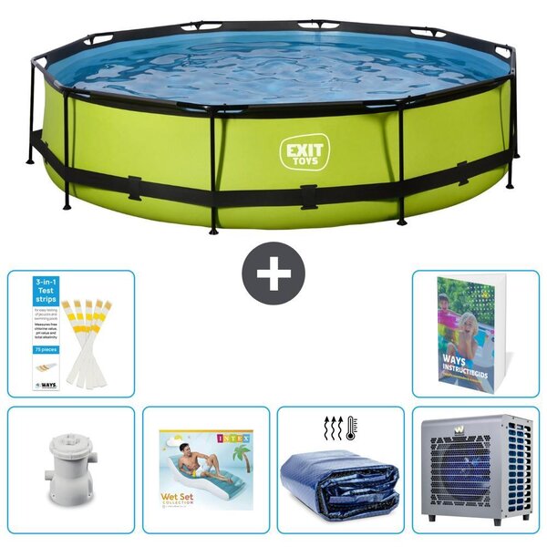 Piscina gonfiabile rettangolare - 360x76 cm - Set da 5 pezzi - Modello S286