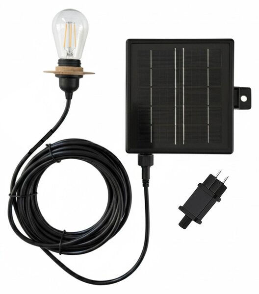 Cavo solare ENNA SOLAR LED integrato lunghezza 5 metri per uso esterno compatibile con i nostri paralumi