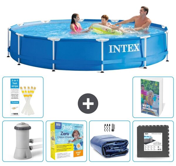 Piscina fuori terra a struttura - 366x76 cm - composta da 5 elementi - modello S285