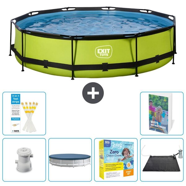 Piscina gonfiabile rettangolare - 360x76 cm - Set da 5 pezzi - Modello S234