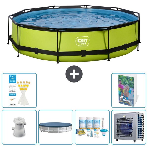 Piscina gonfiabile rettangolare - 360x76 cm - Set da 5 pezzi - Modello S264