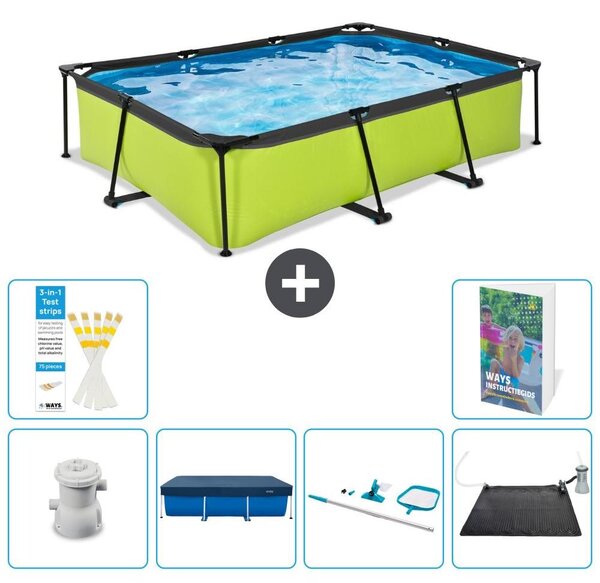 Piscina fuori terra rettangolare - 300x200x65 cm - 5 pezzi - Modello S241