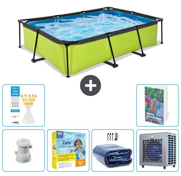 Piscina fuori terra rettangolare - 300x200x65 cm - 5 pezzi - Modello S331